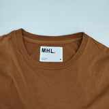 MHL. 596-7266500 コットンリネン 半袖Ｔシャツ カットソー ブラウン メンズ エムエイチエル【中古】6-0507S∞