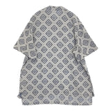 OUTIL ECRU + INDIGO JACQUARD CHEMISIER サイズ1 半袖シャツ 24SS ライトグレー ブルー レディース ウティ【中古】5-1014S♪