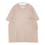 YAECA STOCK 31031 丸胴クルーネックショートスリーブポケットTシャツ 半袖Ｔシャツ カットソー ピンク メンズ ヤエカ【中古】6-0507S∞