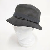mature ha MIL Linen Canvas Boonie Hat サイズM マチュアーハミル ハット ブラック レディース【中古】6-0216M◎