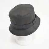 mature ha MIL Linen Canvas Boonie Hat サイズM マチュアーハミル ハット ブラック レディース【中古】6-0216M◎