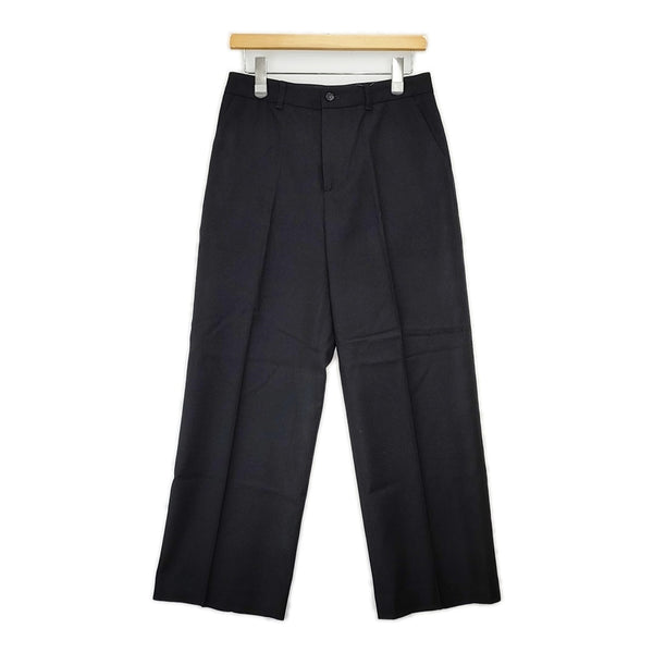 MARGARET HOWELL 578-5242012 ウールカシミヤ WOOL CASHMERE FLANNEL サイズ2 日本製 定価39600円 パンツ ブラック レディース マーガレットハウエル【中古】5-1111T△