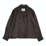 MHL. SHIRT 595-4253503 サイズ2 定価26400円 オープンカラー 長袖シャツ 24AW ダークブラウン レディース エムエイチエル【中古】5-1022M♪