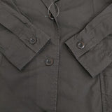 MHL. SHIRT 595-4253503 サイズ2 定価26400円 オープンカラー 長袖シャツ 24AW ダークブラウン レディース エムエイチエル【中古】5-1022M♪