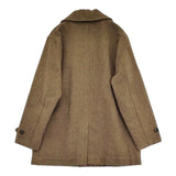 MHL. TEXTURED WOOL サイズ1 595-1210550 ウールリネン ショート丈 コート 21AW カーキ レディース エムエイチエル【中古】5-1123T♪