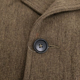 MHL. TEXTURED WOOL サイズ1 595-1210550 ウールリネン ショート丈 コート 21AW カーキ レディース エムエイチエル【中古】5-1123T♪