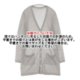 Mademoiselle NONNON シアー ロングカーディガン D0301KCD008 リネンナイロン カーディガン グレー レディース マドモアゼルノンノン【中古】6-0601S∞