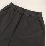 mizuiro-ind ワイドイージースラックス ストレッチ ウールブレンドイージー パンツ ブラック レディース ミズイロインド【中古】6-0205T∞