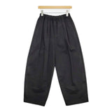 TRAVAIL MANUEL コンパクトチノストレッチ コクーンパンツ 定価15400円 5026-41 パンツ ブラック レディース トラバイユマニュアル【中古】6-0205G∞