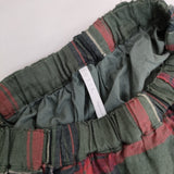 TUTIE 0623WT-57071 リネンツイル起毛タータンチェックスカート 定価19800円 ギャザー ロングスカート グリーン レッド レディース ツチエ【中古】5-1111T△