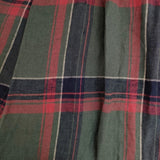 TUTIE 0623WT-57071 リネンツイル起毛タータンチェックスカート 定価19800円 ギャザー ロングスカート グリーン レッド レディース ツチエ【中古】5-1111T△