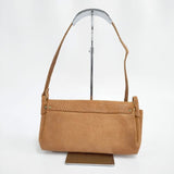 cham フラップ 革 レザー ショルダーバッグ ブラウン レディース チャム【中古】6-0111G∞