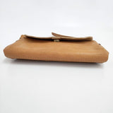 cham フラップ 革 レザー ショルダーバッグ ブラウン レディース チャム【中古】6-0111G∞