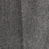 atelier naruse na-05040 ヘリンボーン センタープレス テーパード 日本製 ウール混 パンツ グレー レディース アトリエナルセ【中古】5-1111T△