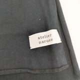 atelier naruse 刺繍 マフラー ストール ネイビー レディース アトリエナルセ【中古】5-1128G◎