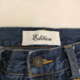 Edition エッセンシャルデニムカービングパンツ 定価23100円 サイズ38 インディゴ 25SS ブルー レディース エディション【中古】5-1022G♪
