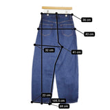 Edition エッセンシャルデニムカービングパンツ 定価23100円 サイズ38 インディゴ 25SS ブルー レディース エディション【中古】5-1022G♪