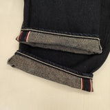 mina perhonen always テーパードデニム ワンウォッシュ 定価35200円 dn4537B コットンリネン デニムパンツ ネイビー レディース ミナペルホネン【中古】6-0202G∞