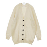 BALLSEY 11-02-15-02466 ウールシルクリリヤーン Vネックカーディガン 定価39600円 カーディガン アイボリー レディース ボールジー【中古】5-1111T△