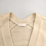 BALLSEY 11-02-15-02466 ウールシルクリリヤーン Vネックカーディガン 定価39600円 カーディガン アイボリー レディース ボールジー【中古】5-1111T△