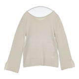 DES PRES 22-02-01-02006 ミラノリブ ボートネックプルオーバー 定価28600円 セーター ニット アイボリー レディース デプレ【中古】5-1111T△