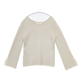 DES PRES 22-02-01-02006 ミラノリブ ボートネックプルオーバー 定価28600円 セーター ニット アイボリー レディース デプレ【中古】5-1111T△