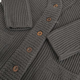 Jacques Marceau ウールニット サイズ2 カーディガン グレー レディース ジャック マルソー【中古】5-1123T♪