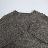 JOHN TULLOCH ウール スコットランド製 セーター ニット グレー レディース ジョンタロック【中古】5-1204T∞