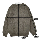 JOHN TULLOCH ウール スコットランド製 セーター ニット グレー レディース ジョンタロック【中古】5-1204T∞