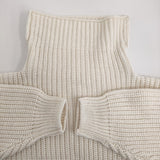 BARENA ウールアクリル イタリア製 17080450006430 タートルネック セーター ニット ホワイト レディース バレナ【中古】5-1123T♪