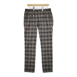 PENCE チェック ツイード トラウザーズ イタリア製 サイズ46 パンツ グレー ベージュ レディース ペンス【中古】5-1204T∞