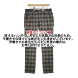 PENCE チェック ツイード トラウザーズ イタリア製 サイズ46 パンツ グレー ベージュ レディース ペンス【中古】5-1204T∞