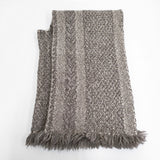 john branigan ウールアルパカ アイルランド製 ポンチョ型 ショール マフラー ベージュ ブラウン レディース ジョンブラニガン【中古】5-1128T◎