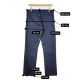 SAVE KHAKI コットン サイズ30 デニムパンツ ネイビー レディース セーブカーキ【中古】6-0205G∞