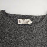 nor easterly tradition スコットランド製 ウール セーター ニット グレー レディース ノーエストリートラディション【中古】5-1204T∞