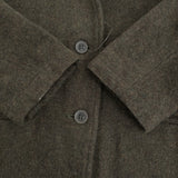 Gauze# (g) Basic Line ウール スタンドカラー テーラードジャケット カーキ レディース ガーゼ【中古】5-1123T♪