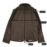 Gauze# (g) Basic Line ウール スタンドカラー テーラードジャケット カーキ レディース ガーゼ【中古】5-1123T♪