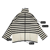 JOURNAL STANDARD LUXE 21080440032030 アゼキョウシュクハイネックプルオーバー ウール 日本製 セーター ニット 21AW オフホワイト ブラック レディース ジャーナルスタンダード ラックス【中古】5-1111T△