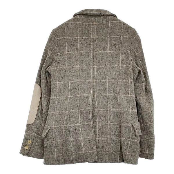 Toujours ウール エルボーパッチ タイトシルエット チェック サイズ1