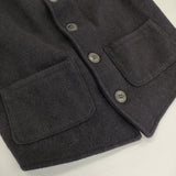 Johnson Woolen Mills ウールナイロン アメリカ製 サイズS メルトン ベスト ネイビー レディース ジョンソンウーレンミルズ【中古】5-1111T△