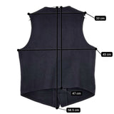 Johnson Woolen Mills ウールナイロン アメリカ製 サイズS メルトン ベスト ネイビー レディース ジョンソンウーレンミルズ【中古】5-1111T△