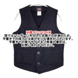 Johnson Woolen Mills ウールナイロン アメリカ製 サイズS メルトン ベスト ネイビー レディース ジョンソンウーレンミルズ【中古】5-1111T△