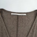 QUARTERLY 13040440904130 ウール カシミヤ混 カシュクール 日本製 ワンピース ブラウン レディース クォータリー【中古】5-1111T△