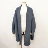 Toujours 羽織り ウール サイズF ジャケット ブルーグレー レディース トゥジュー【中古】5-1125T◎