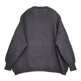 QUARTERLY コットンニット クルーネック セーター ニット ネイビー レディース クォータリー【中古】5-1123T♪