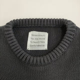 QUARTERLY コットンニット クルーネック セーター ニット ネイビー レディース クォータリー【中古】5-1123T♪