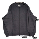 QUARTERLY コットンニット クルーネック セーター ニット ネイビー レディース クォータリー【中古】5-1123T♪