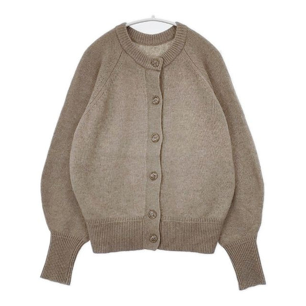 nano universe ヘアリーニット前後2WAYカーディガン カーディガン ベージュ レディース ナノユニバース【中古】5-1126T∞