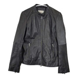 JOURNAL STANDARD relume ラムレザー ブルゾン 革 シングル ライダースジャケット ブラック レディース ジャーナルスタンダードレリューム【中古】5-1126T∞