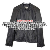 JOURNAL STANDARD relume ラムレザー ブルゾン 革 シングル ライダースジャケット ブラック レディース ジャーナルスタンダードレリューム【中古】5-1126T∞